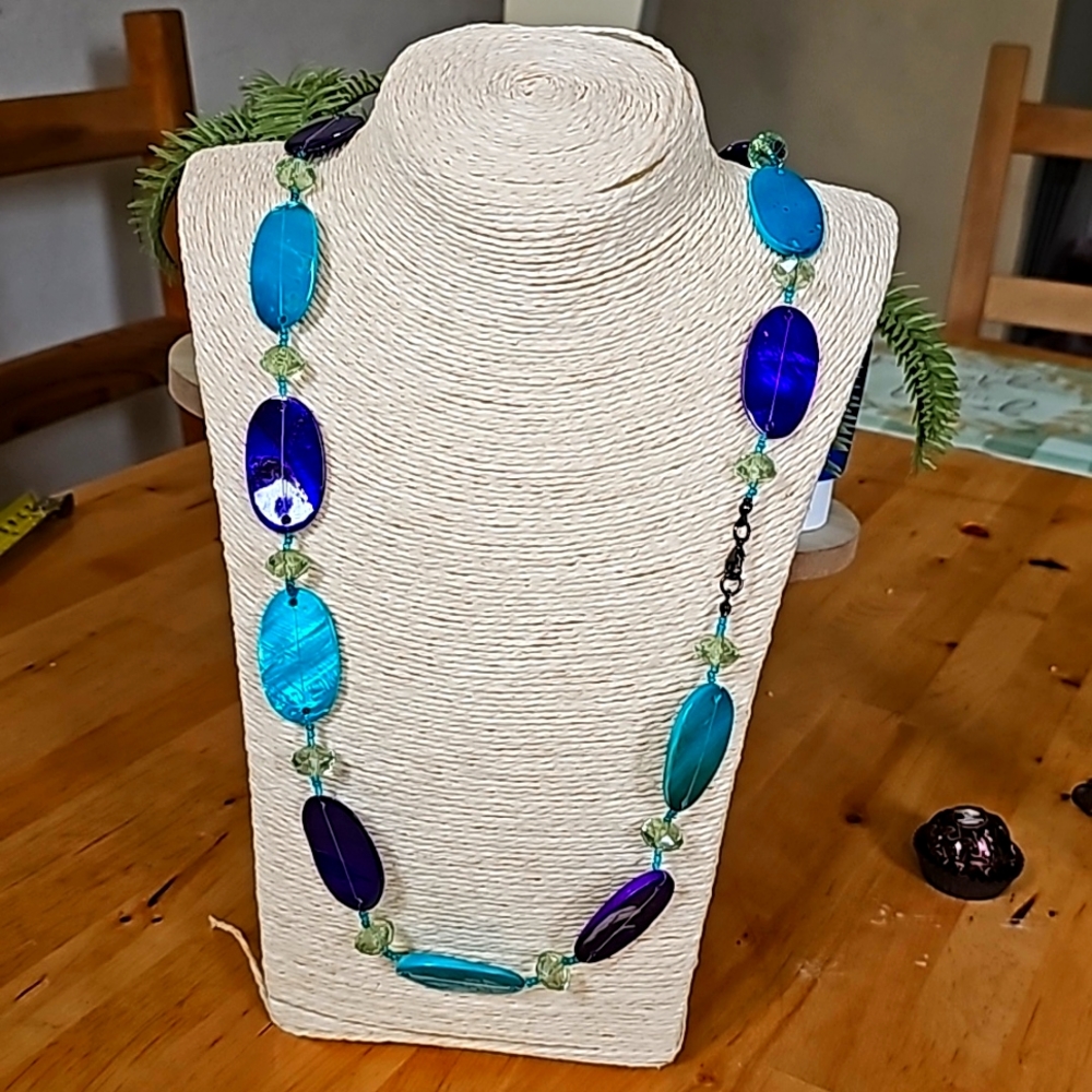 Tricolor Long Necklace  Beautiful 😍